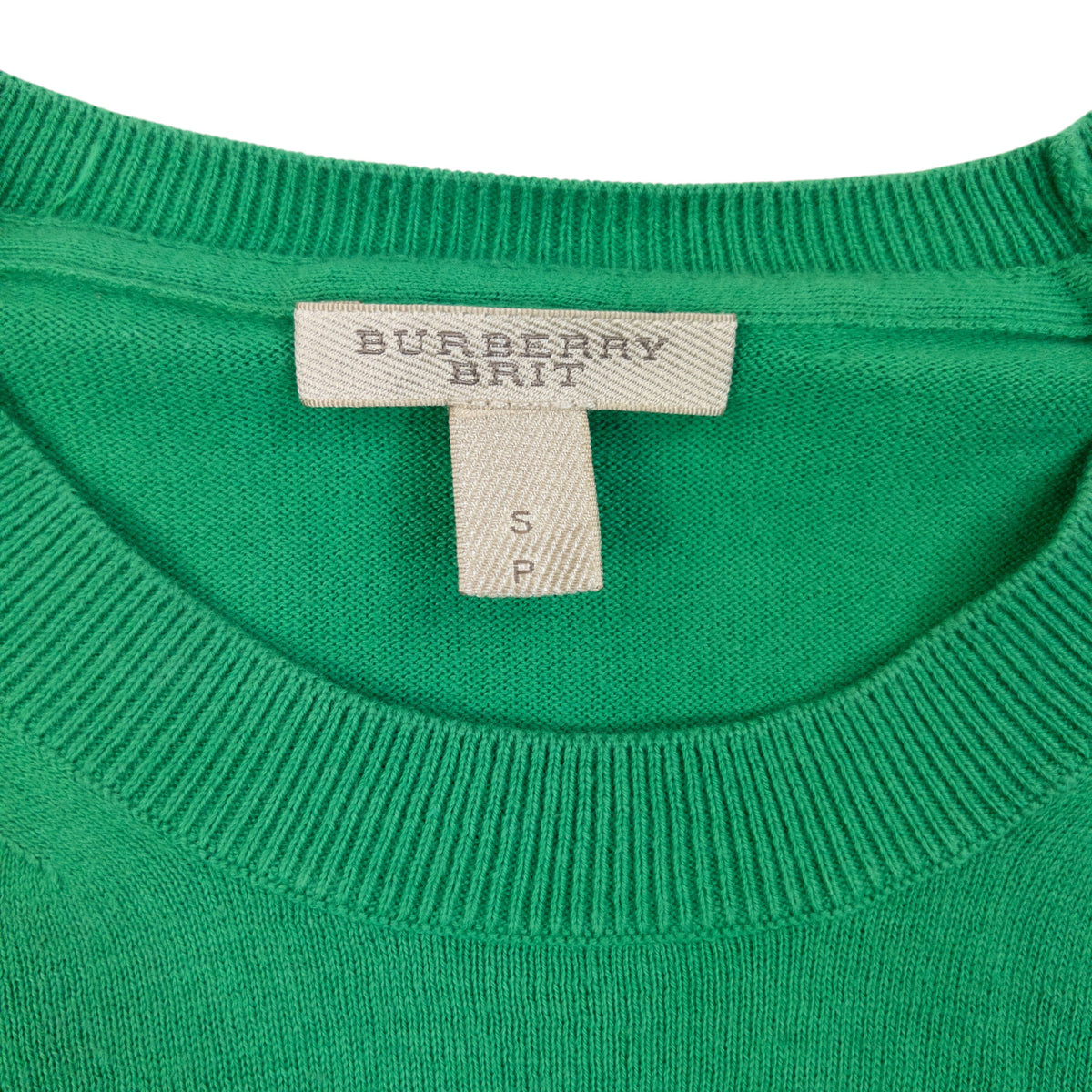 Vintage 2000s Burberry Brit Jumper in green (cotton), photo 4