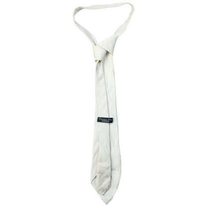Vintage 90s Dior Monogram Stripe Silk Tie