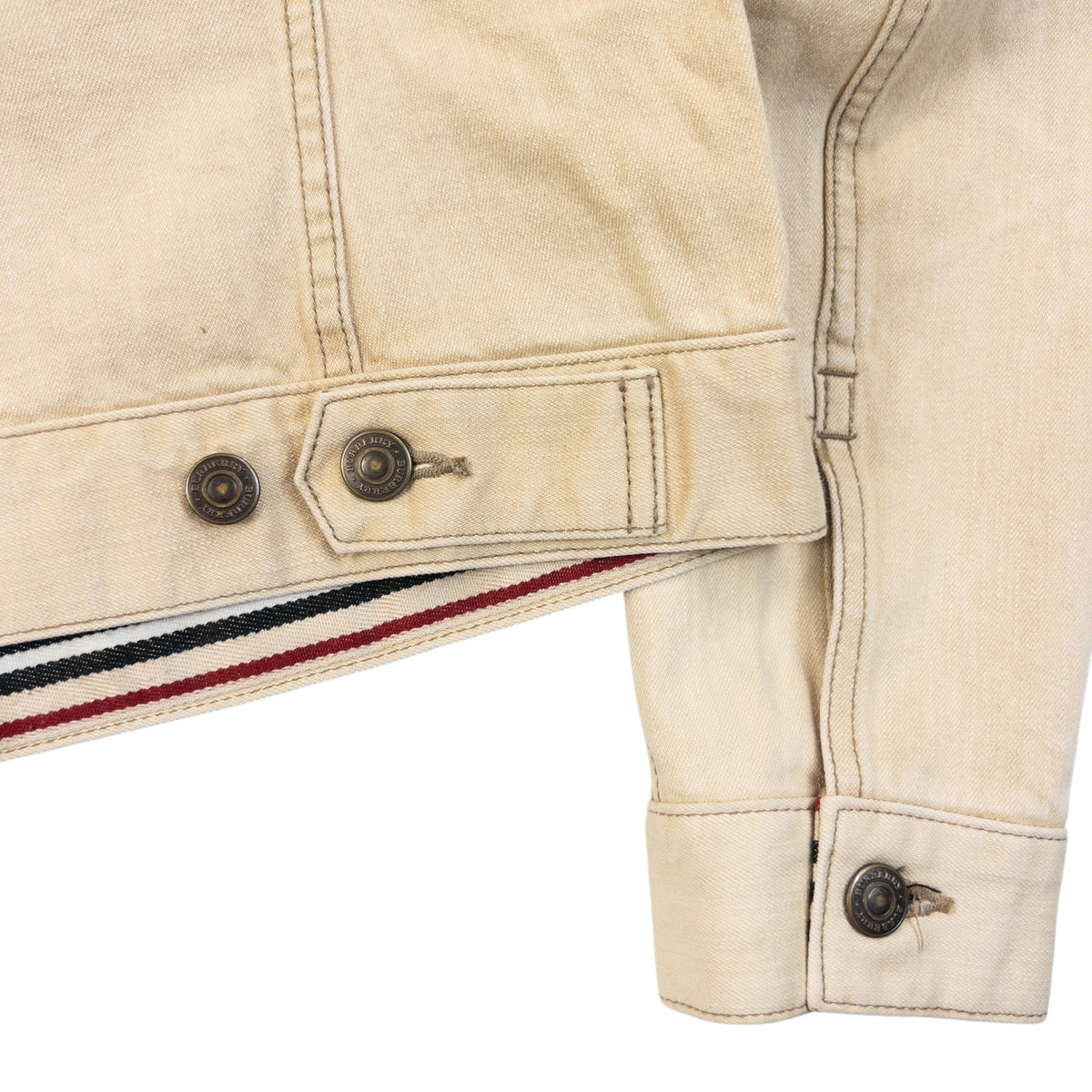 Vintage 2000s Burberry Button Up Jacket in beige, photo 5