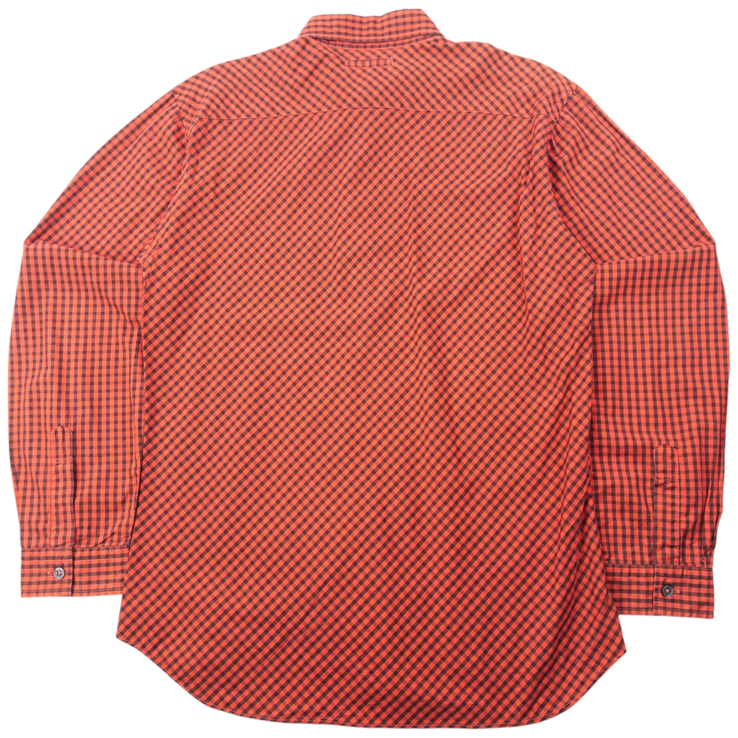 Vintage 90s Yohji Yamamoto A.A.R Checkered Long Sleeve Button Up Shirt Size M