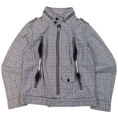 Vintage 2000s PPFM Checkered Multi Zip Jacket Womens Size S