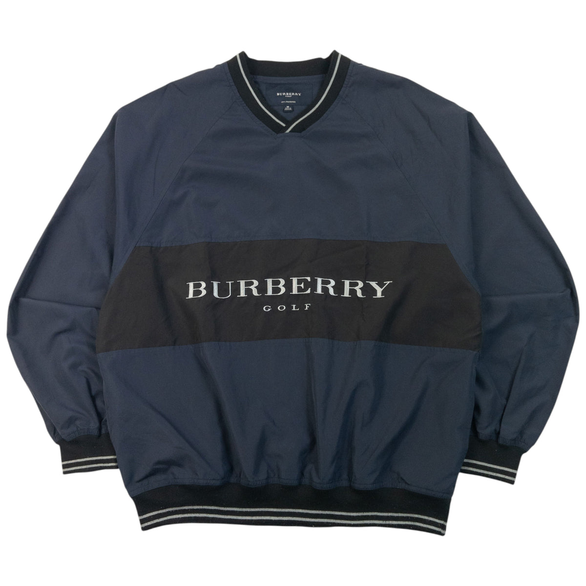 Vintage 2000s Burberry Golf Embroidered Pullover Jacket Size M