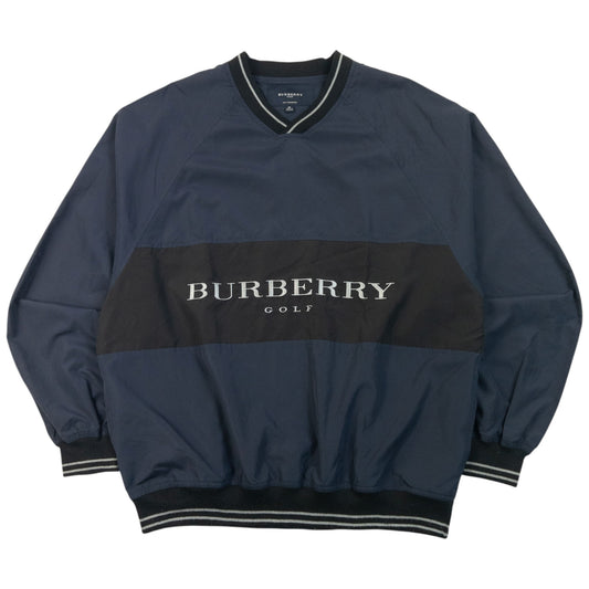 Vintage 2000s Burberry Golf Embroidered Pullover Jacket Size M
