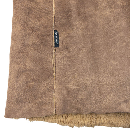 Vintage 2000s Armani Jeans Fleece Lined Jacket in brown, photo 5