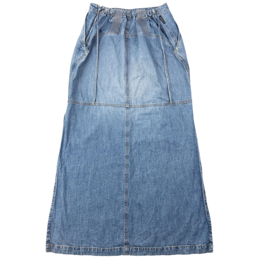 Vintage 2000s Armani Jeans Denim Maxi Skirt Womens Size M