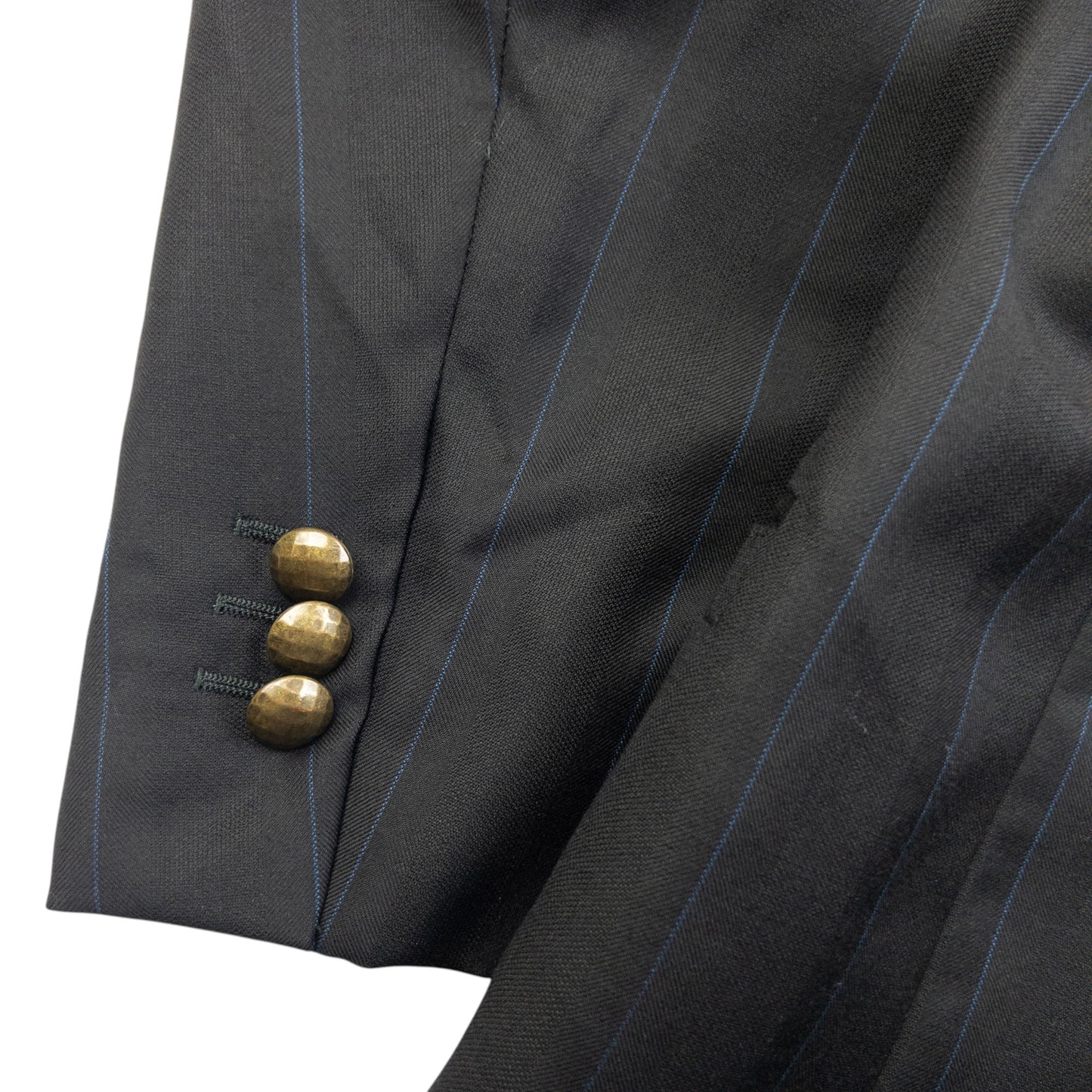 Vintage 90s Gianni Versace Couture Striped Blazer Jacket Size XL