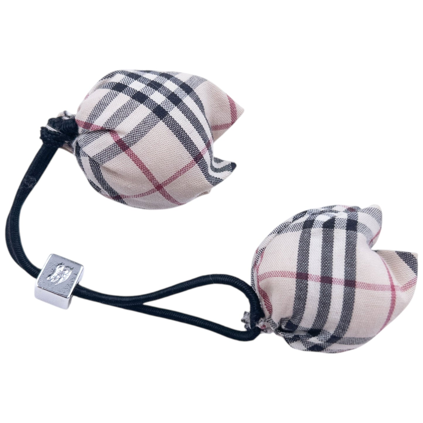 Vintage 2000s Burberry Nova Check Bobble Hair Ties