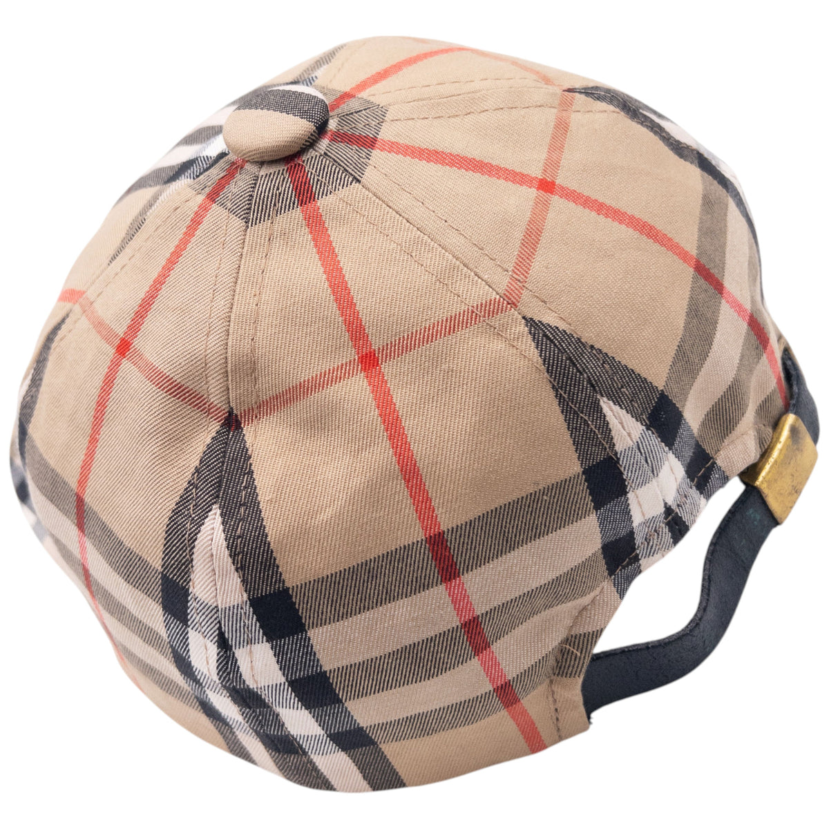 Vintage 90s Burberry Nova Check Hat in beige, photo 8