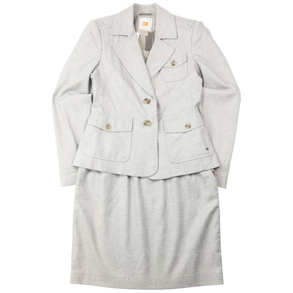 Vintage 90s Hugo Boss Jacket & Dress Suit Set Womens Size M