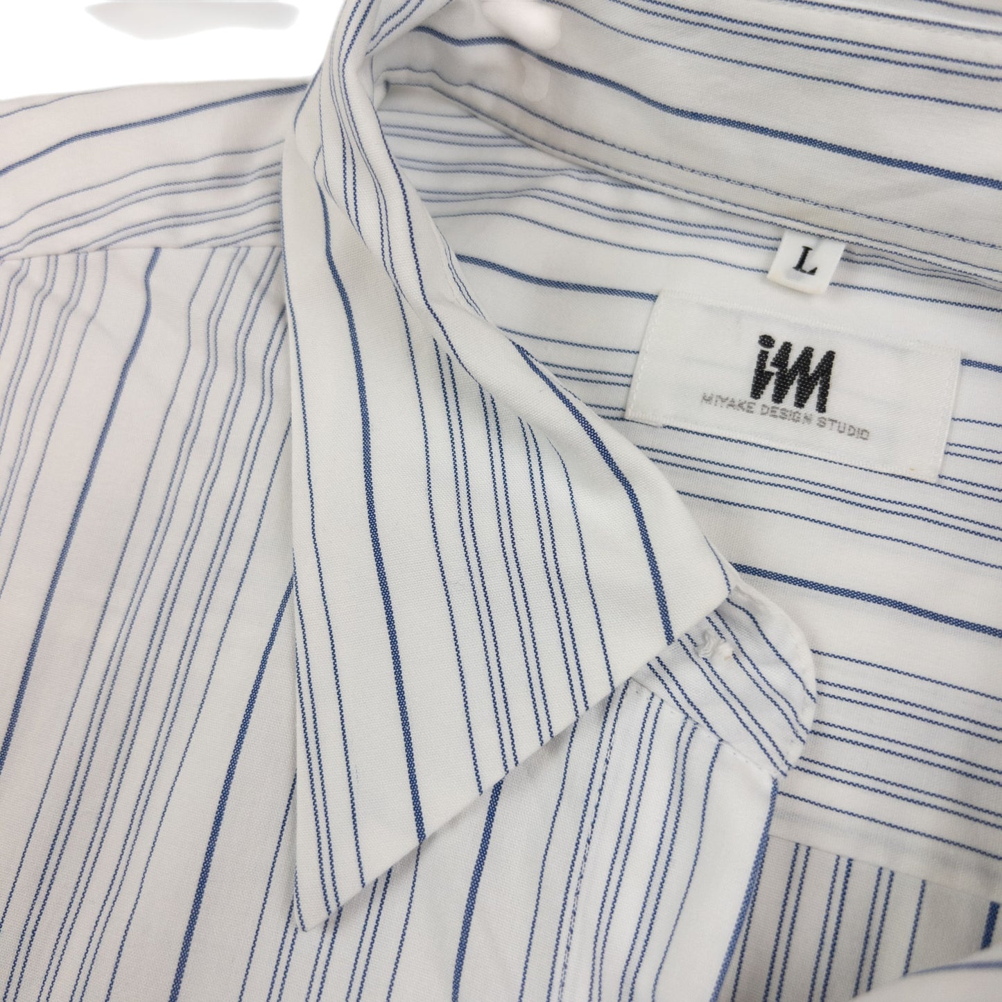 Vintage Issey Miyake Striped Long Sleeve Button Up Shirt Size M