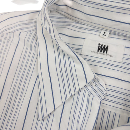 Vintage Issey Miyake Striped Long Sleeve Button Up Shirt Size M