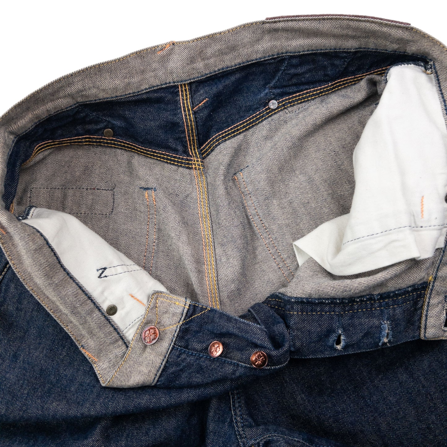 Vintage 90s Evisu Yamane Gull Text Japanese Denim Jeans Size W37