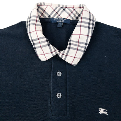 Vintage 2000s Burberry Nova Check Collar Polo Shirt Size S