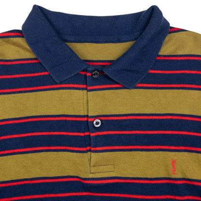 Vintage YSL Yves Saint Laurent Long Sleeve Polo Shirt Size S