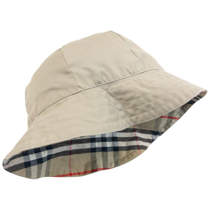 Vintage 90s Burberry Nova Check Reversible Bucket Hat