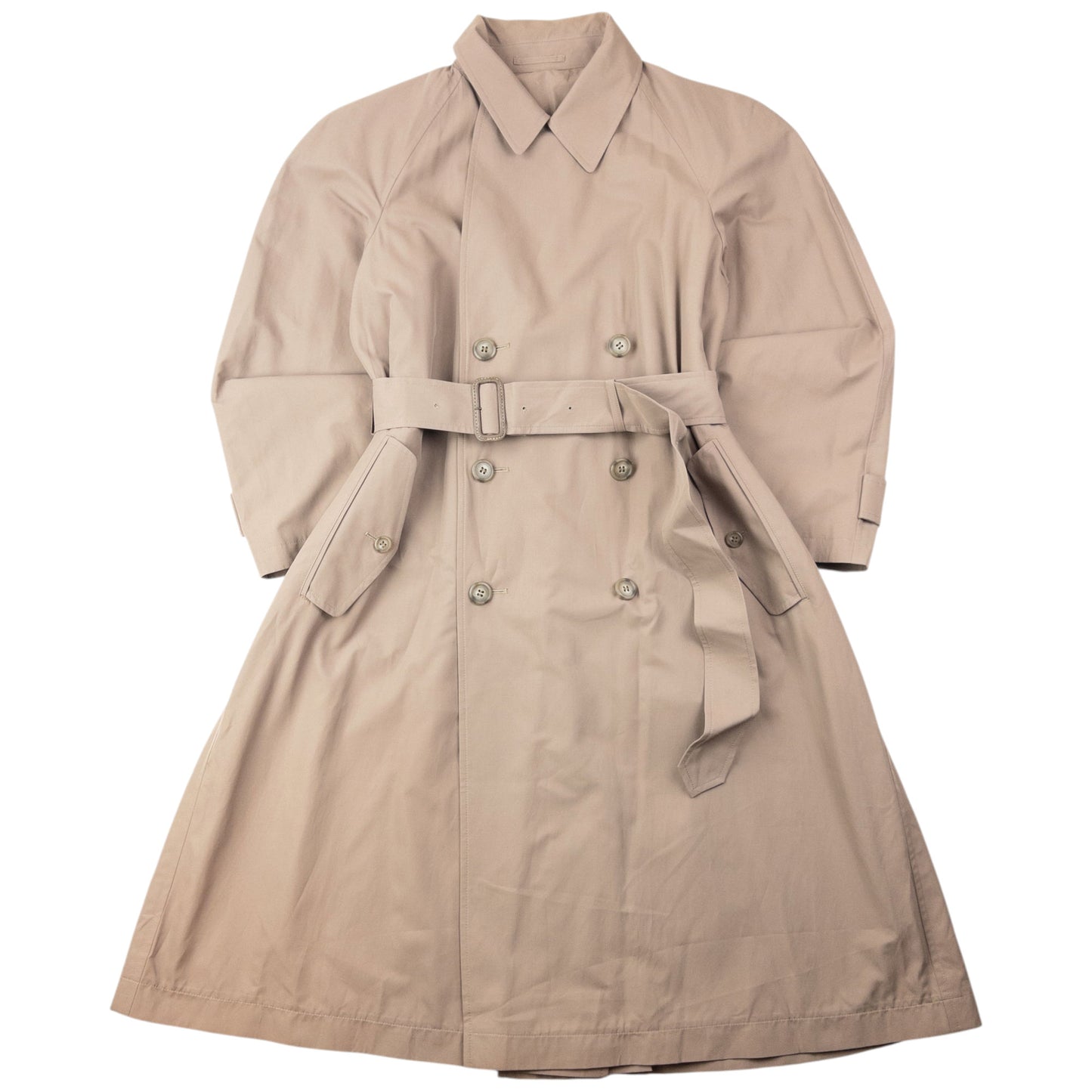 Vintage 2000s Yohji Yamamoto Central Japan Railway Belt Waist Trench Jacket Size L