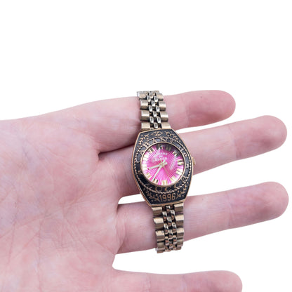 Vintage  1996 Cabane De Zucca By Issey Miyake Embossed Womens Watch