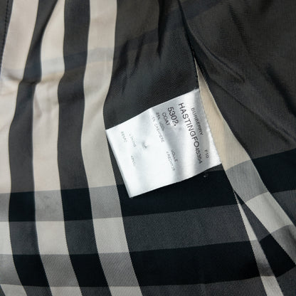 Vintage Burberry Nova Check Lined Fur Collar Jacket Womens Size M