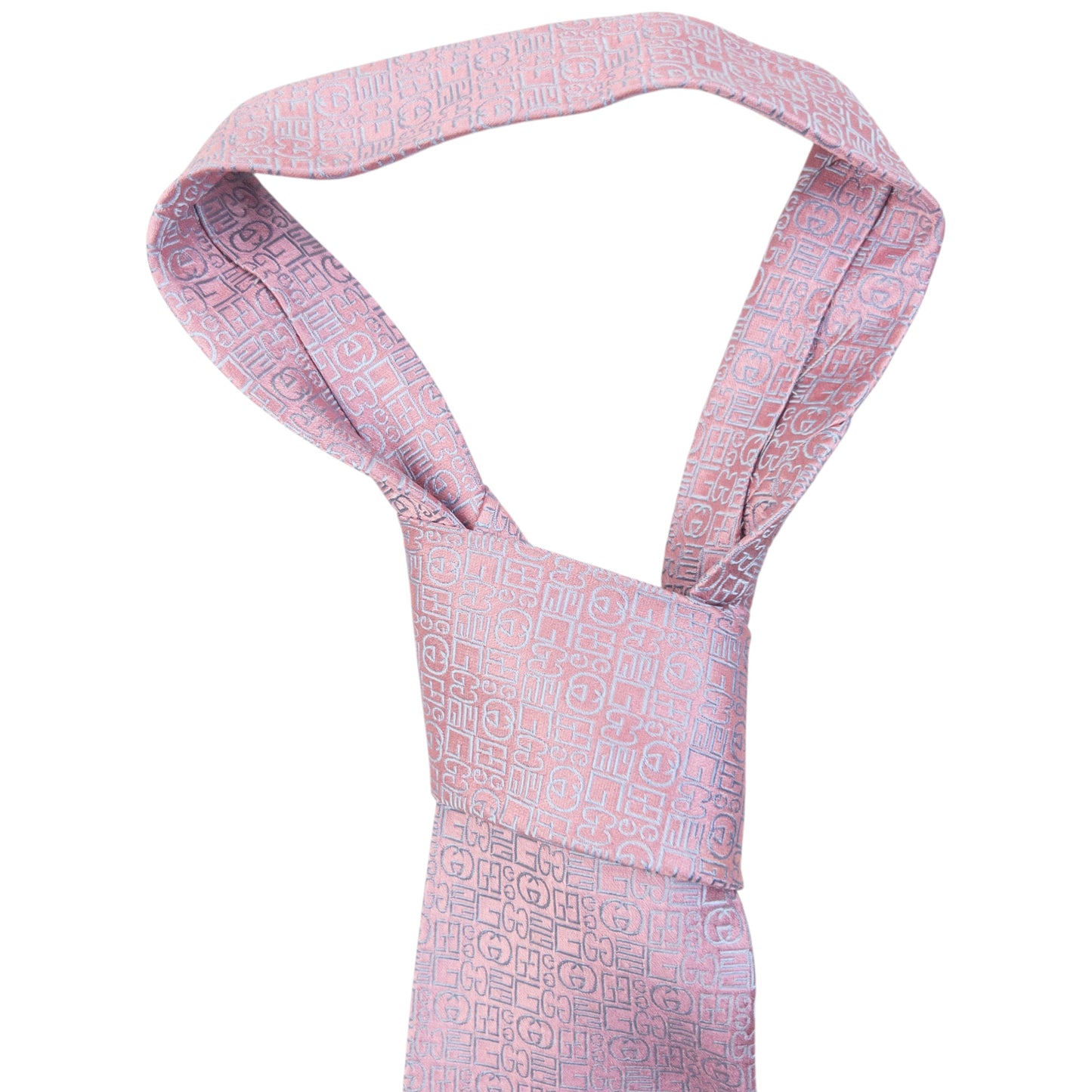 Vintage 2000s Gucci Monogram Silk Tie