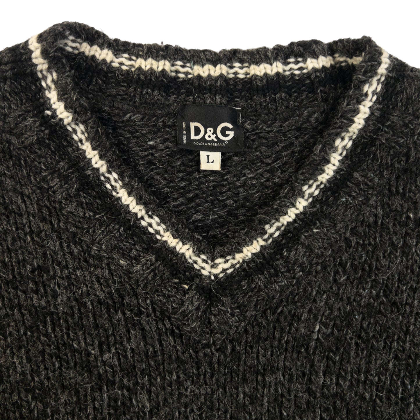Vintage 2000s Dolce & Gabbana Wool Knit Jumper Womens Size L