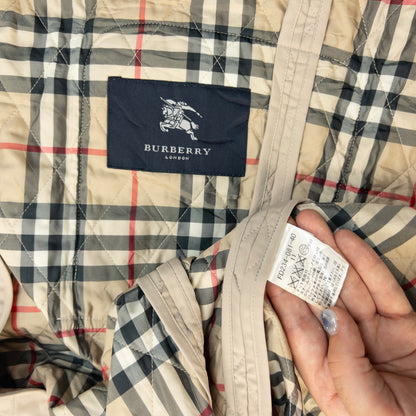 Vintage 2000s Burberry Nova Check Lined Quilted Jacket Womens Size L