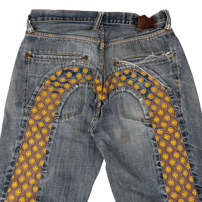 Vintage Evisu Embroidered Kamon Daicock Japanese Denim Jeans Size W31
