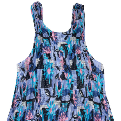 Vintage 90s Issey Miyake Pleated Longline Vest Dress Womens Size S