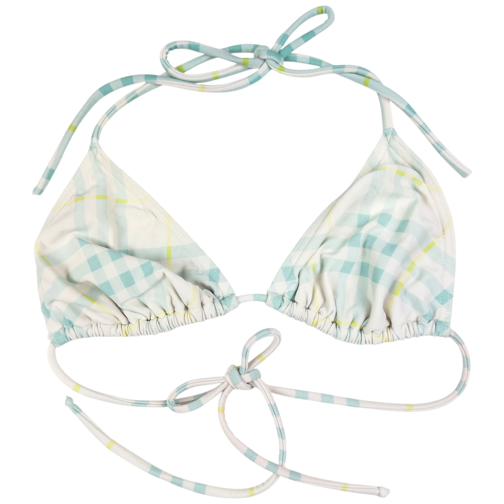 Vintage Burberry Nova Check Bikini Set Womens Size L