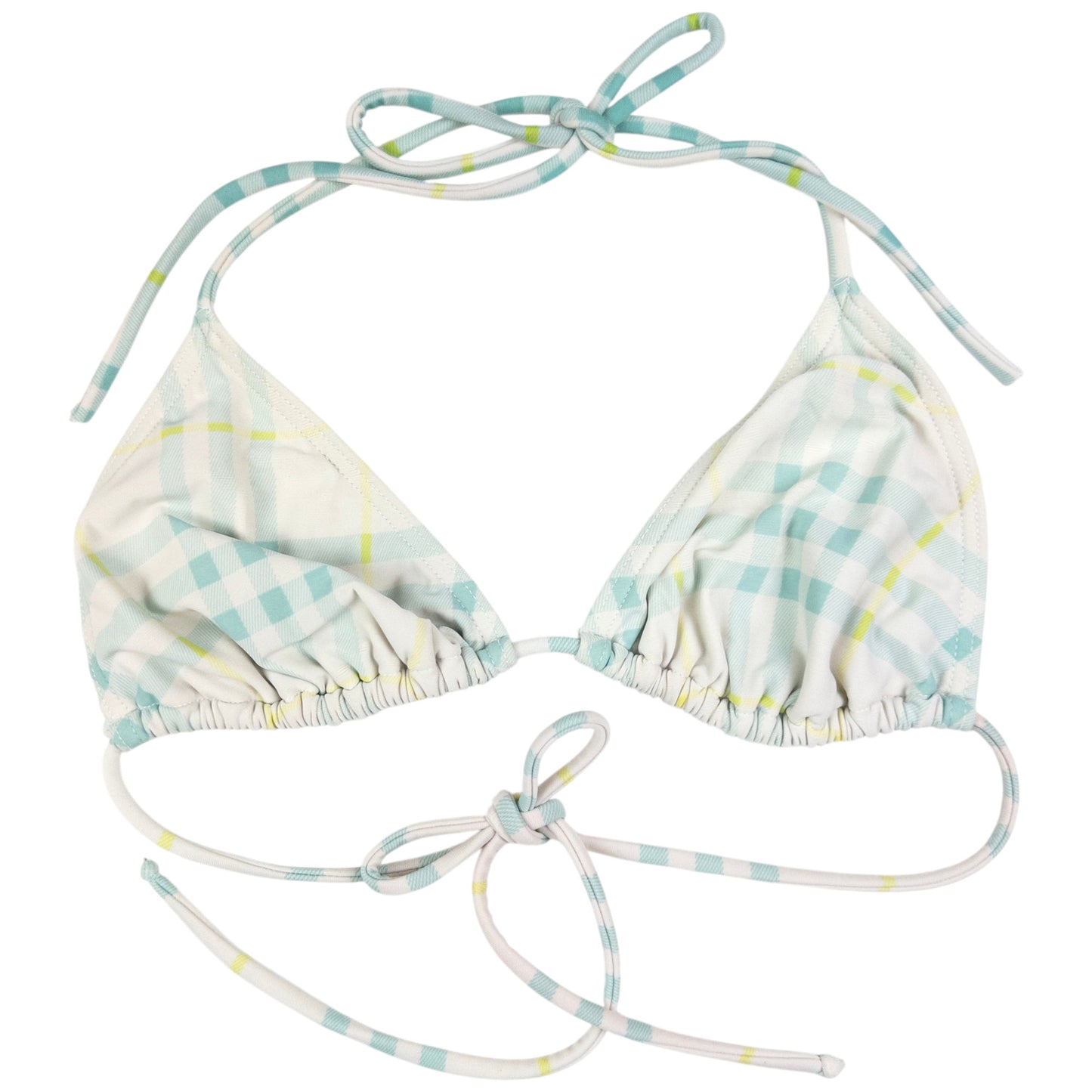 Vintage Burberry Nova Check Bikini Set Womens Size L