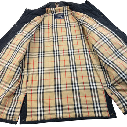 Vintage 90s Burberry Nova Check Lined Quilted Jacket Size L