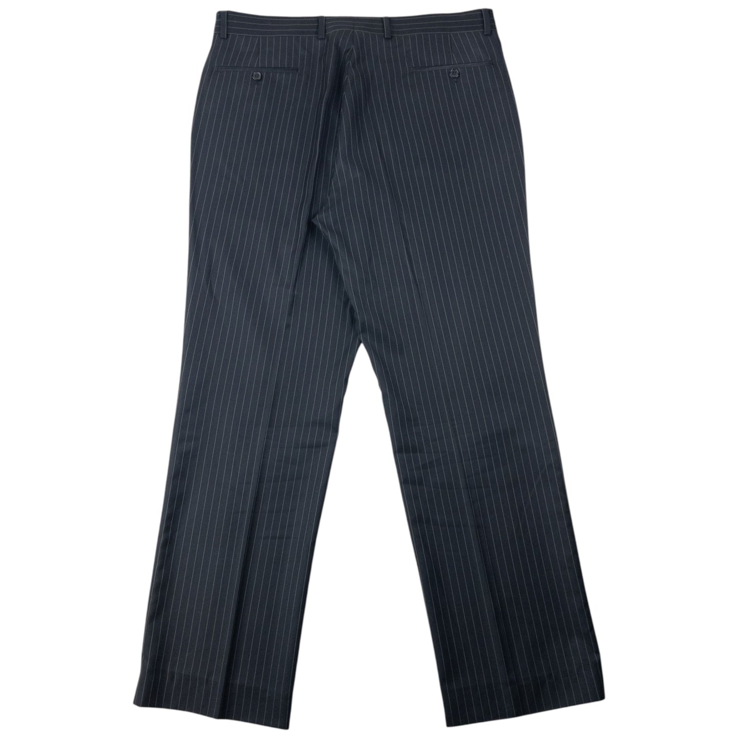 Vintage 90s YSL Yves Saint Laurent Pinstripe Jacket & Trousers Suit Set Size XL