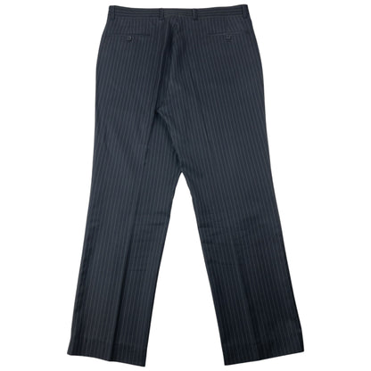 Vintage 90s YSL Yves Saint Laurent Pinstripe Jacket & Trousers Suit Set Size XL