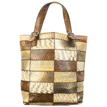 Vintage 2000s Miu Miu Patchwork Snakeskin Handbag