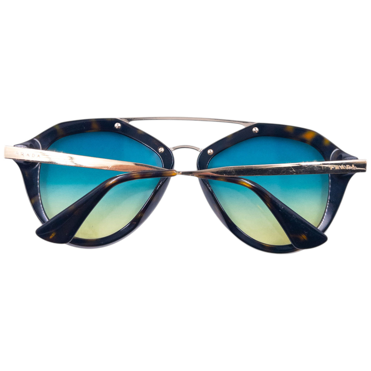 Vintage 2000s Prada Tortoise Shell Sunglasses