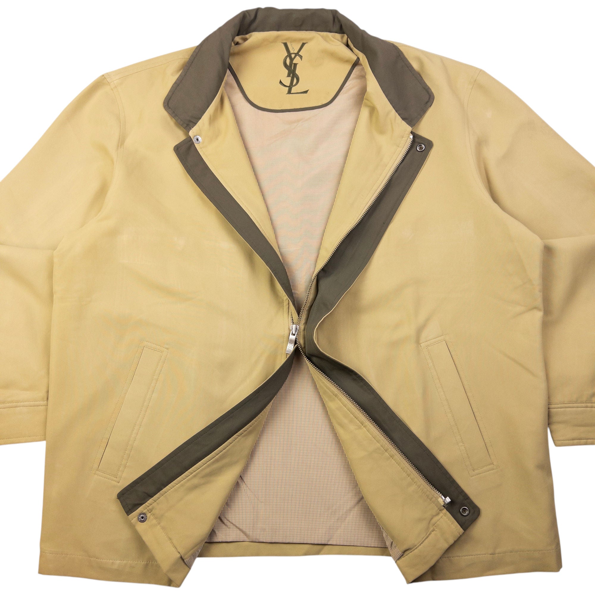 Vintage YSL Yves Saint Laurent Harrington Jacket Size XL