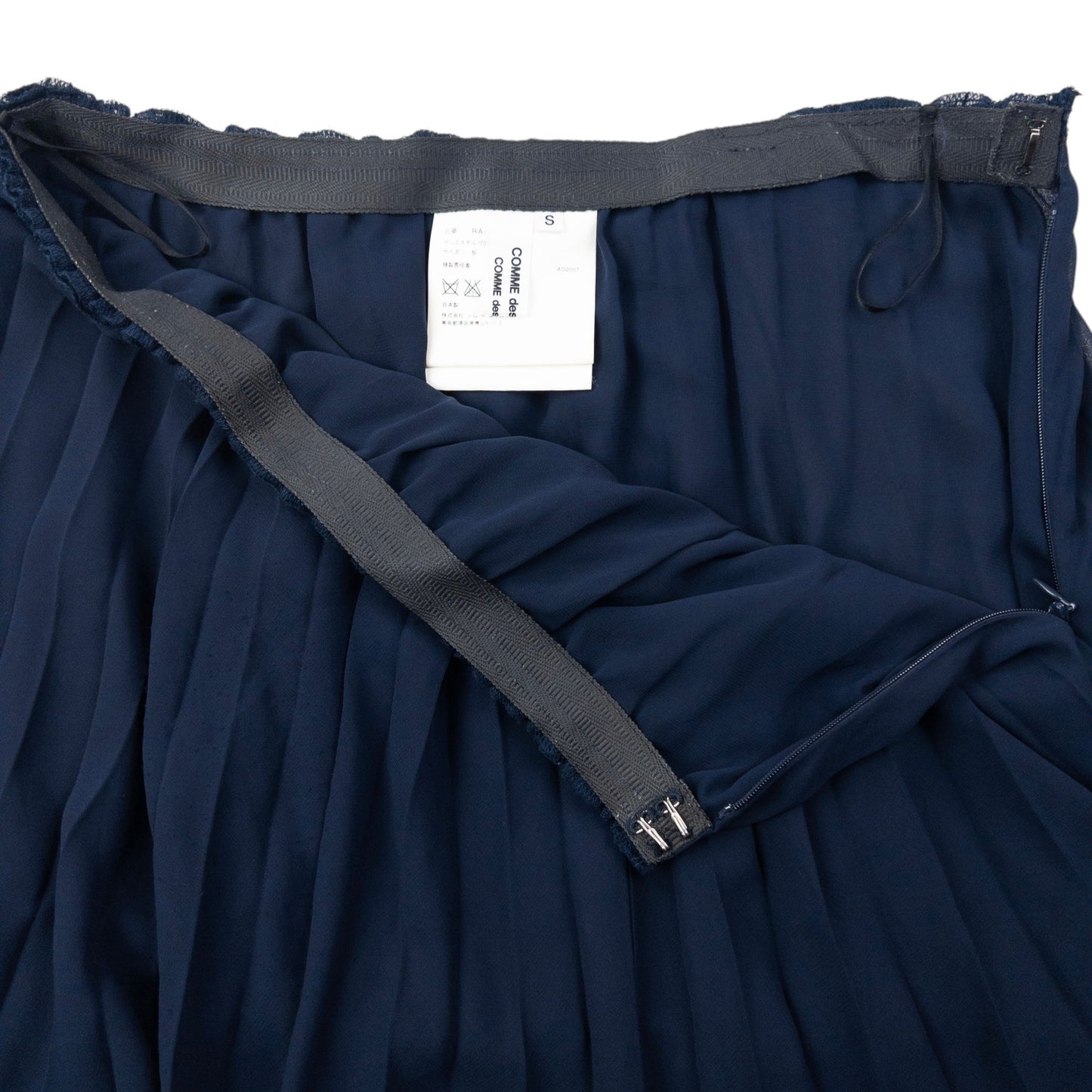 Vintage 2007 Comme Des Garçons Pleated Tier Skirt Womens Size W27
