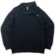 Vintage 2000s Armani Jeans Asymmetric Q Zip Ribbed Knit Jumper Size L