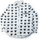 Vintage 2009 Comme Des Garçons X Bearbrick Medicom Toy Long Sleeve Button Up Shirt Size S