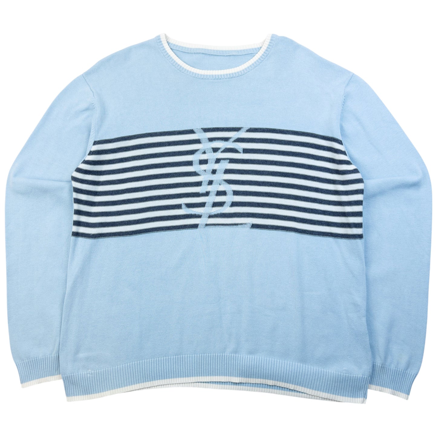 Vintage 2000s YSL Yves Saint Laurent Striped Jumper Size M