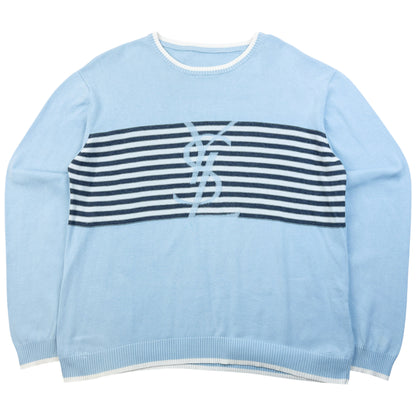 Vintage 2000s YSL Yves Saint Laurent Striped Jumper Size M
