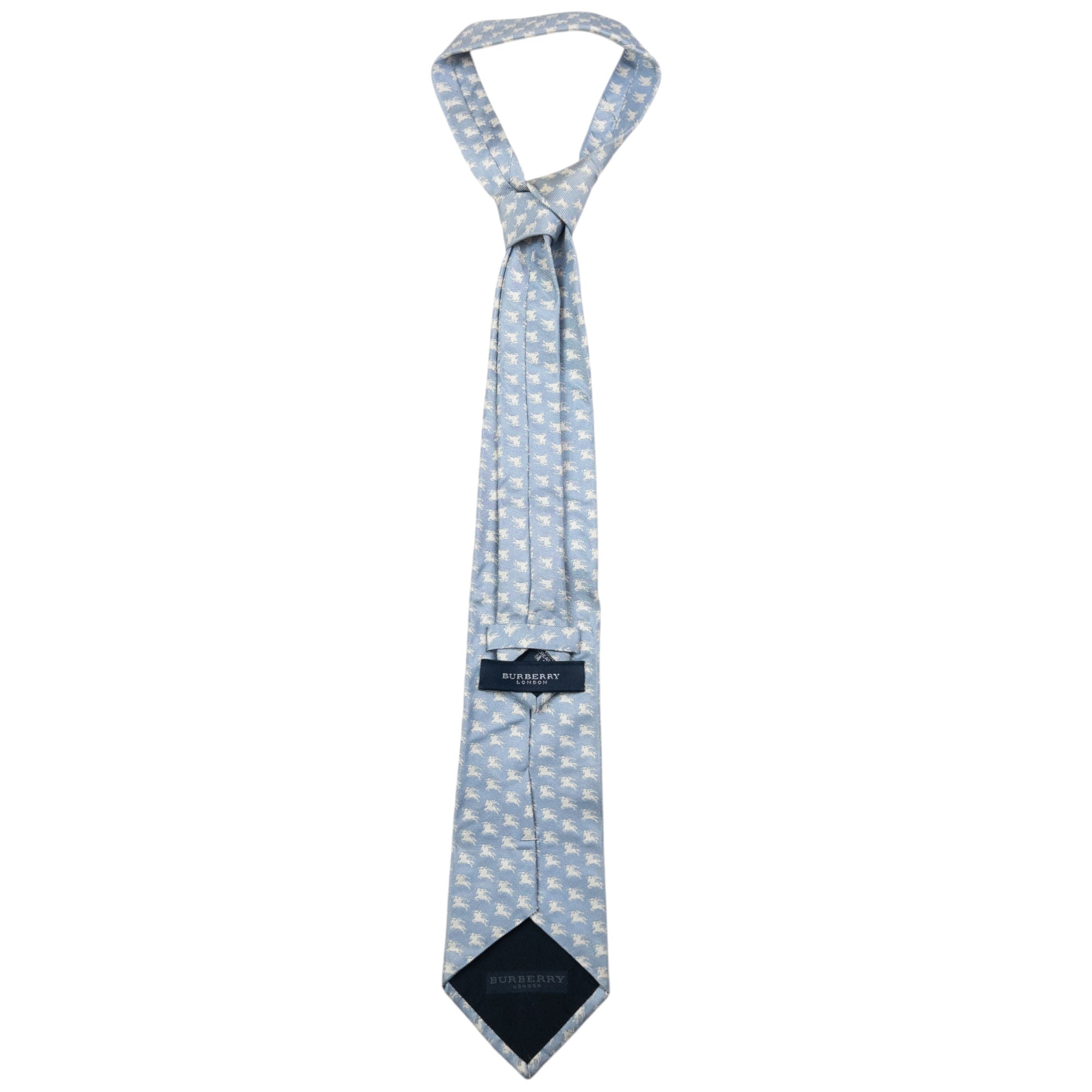 Vintage Burberry Monogram Silk Tie