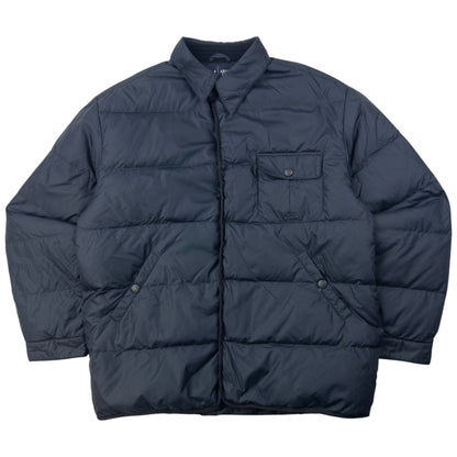 Vintage Armani Jeans Button Up Puffer Jacket Size L