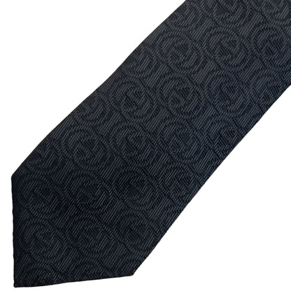 Vintage 2000s Gucci Monogram Silk Tie