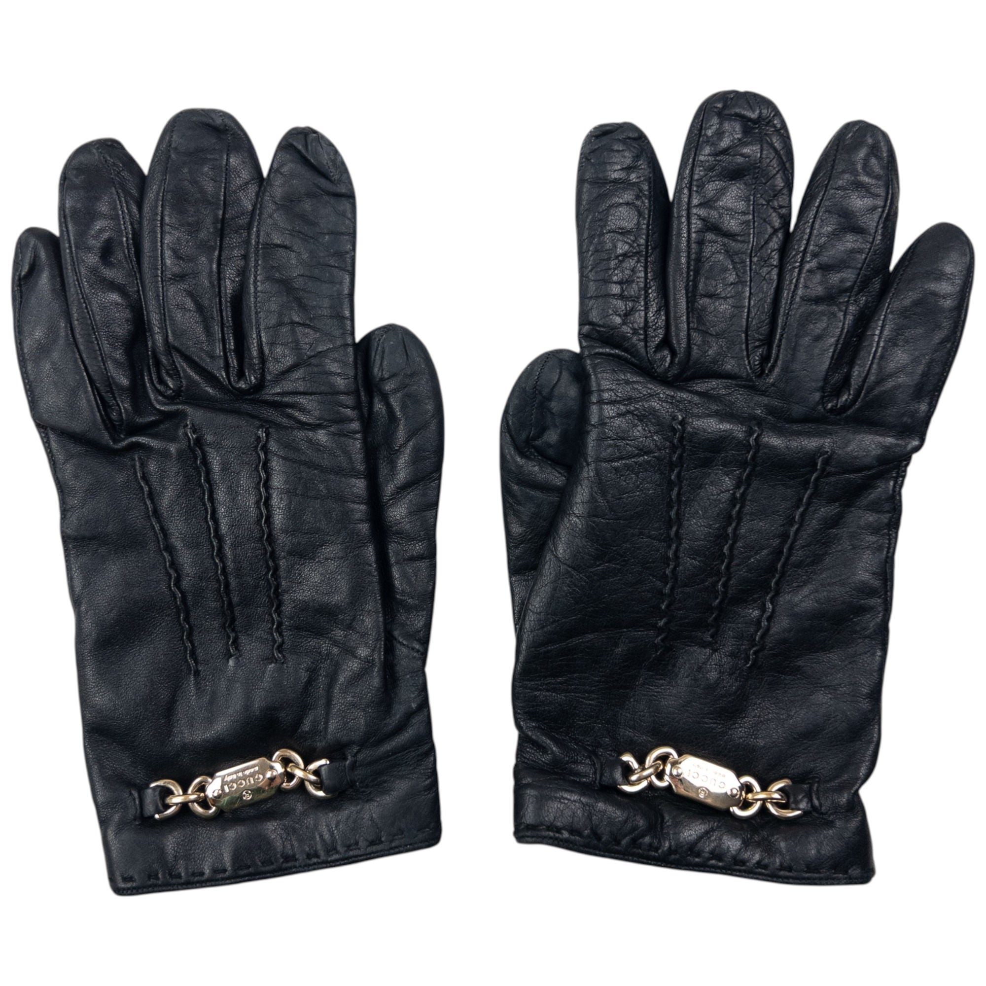 Vintage 90s Gucci Leather Gloves
