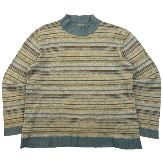 Vintage 90s Hai Sporting Gear By Issey Miyake Striped Wool Jumper Womens Size M