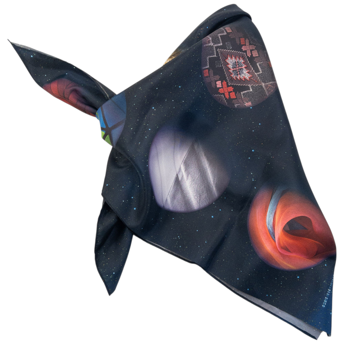 Vintage 2000s Issey Miyake Space Planet Scarf