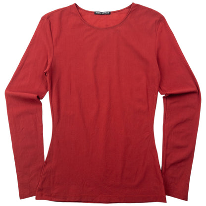 Vintage 2000s Issey Miyake Long Sleeve Mesh T Shirt Womens Size S