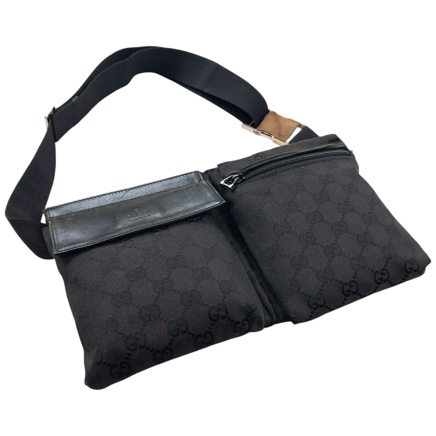 Vintage 2000s Gucci Monogram Crossbody Bag