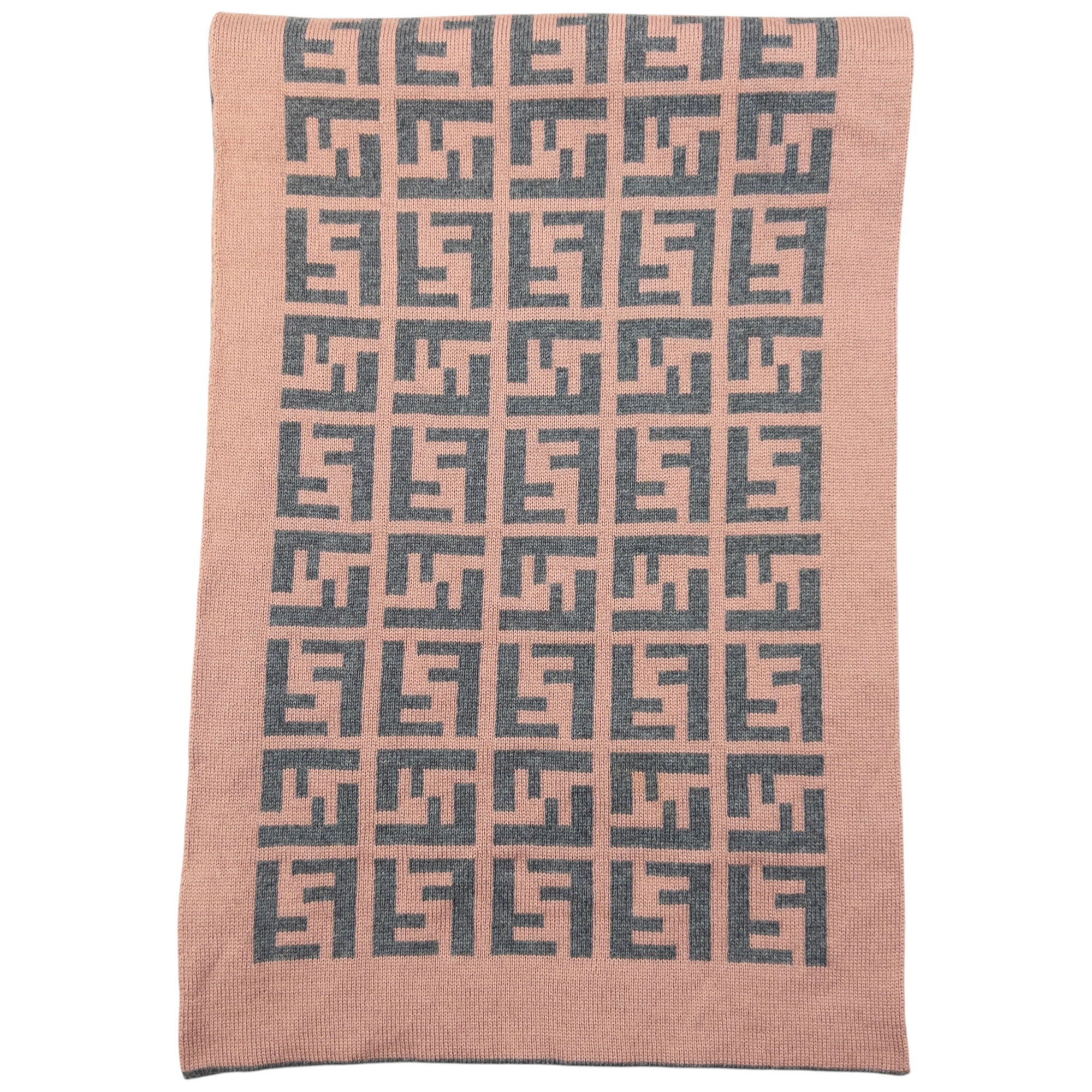 Vintage Fendi Monogram Wool Scarf