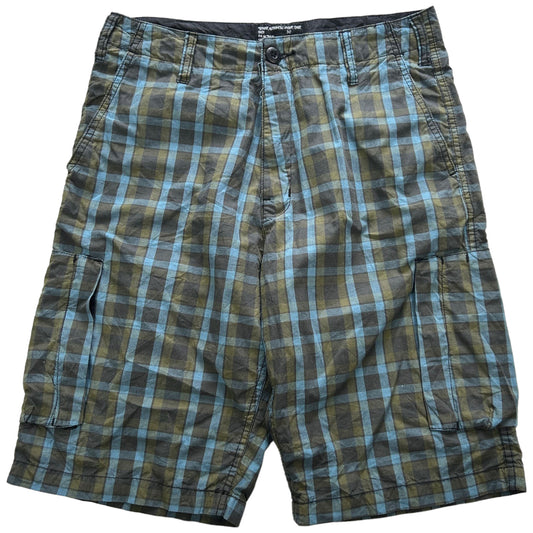 Vintage Stussy Check Cargo Shorts Size W30